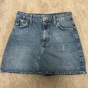TOPSHOP mini denim skirt